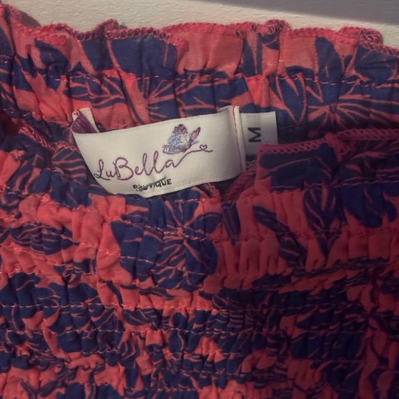 Lu Bella Vibrant Pink and Blue Crop Top with Chic Design - Picture 10 of 13